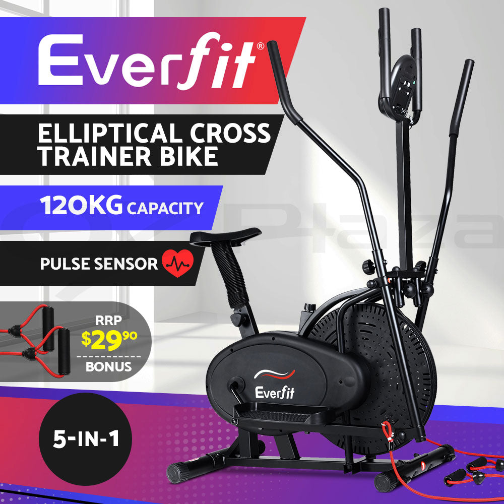 Everfit Elliptical Cross Trainer Exercise Bike Bicycle Home Gym Fitness Training